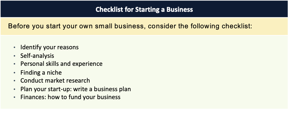 Table 5.2 Source: “10 Steps to Start Your Business,” https://www.sba.gov, accessed February 2, 2018.